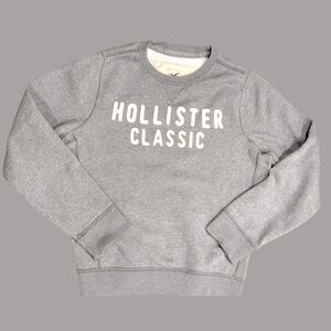 HOLLISTER
CALIFORNIA
1922
Mens Classic Heavyweight grey crew‎ neck sweatshirt L